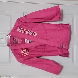 Gracie Barra Equipe GB Jiu-Jitsu Pink Gi Kimono Jacket Youth5.